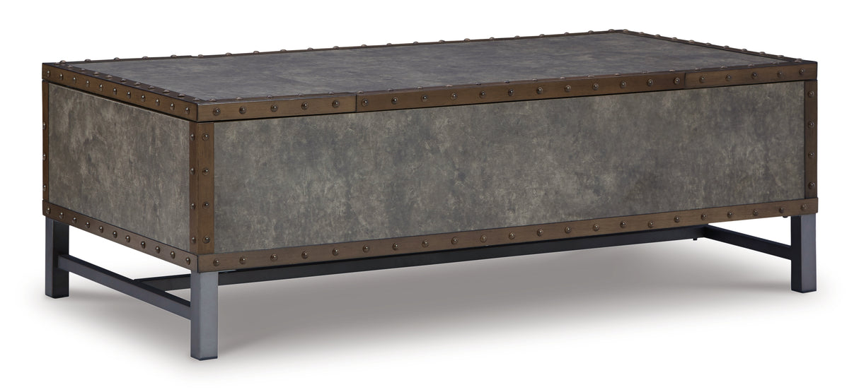 Derrylin Coffee Table with 2 End Tables in Brown from Ashley - Luna Furniture