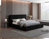 Dexter Corduroy Full Bed in Black from Meridian - Luna Furniture