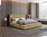 Dexter Corduroy Full Bed in Camel from Meridian - Luna Furniture