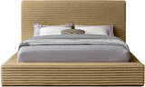 Dexter Corduroy Full Bed in Camel from Meridian - Luna Furniture