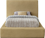 Dexter Corduroy Twin Bed in Camel from Meridian - Luna Furniture