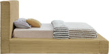 Dexter Corduroy Twin Bed in Camel from Meridian - Luna Furniture