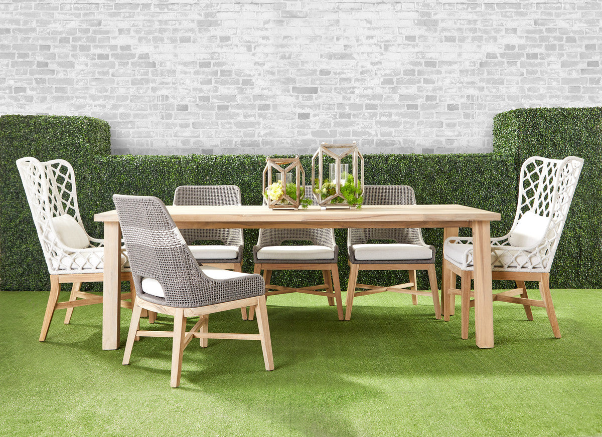 Diego Outdoor Dining Table Base in Gray Teak - 6827-BA.GT