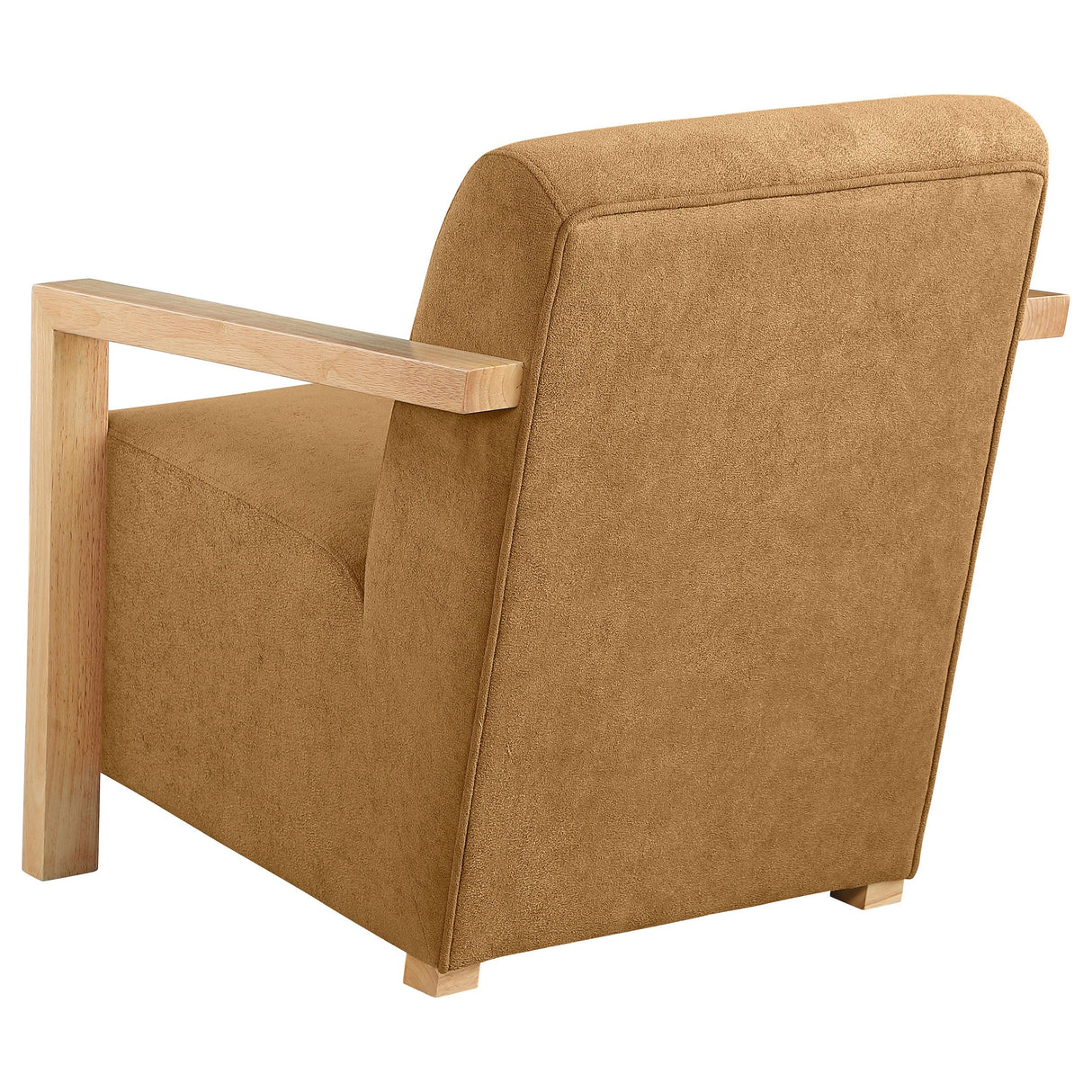 Diego Honey Upholstered Accent Arm Chair with Wood Arms from Coaster - Luna Furniture