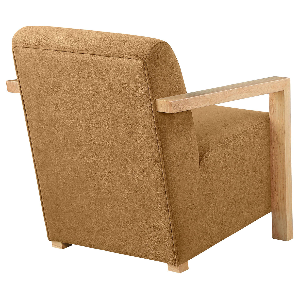 Diego Honey Upholstered Accent Arm Chair with Wood Arms from Coaster - Luna Furniture