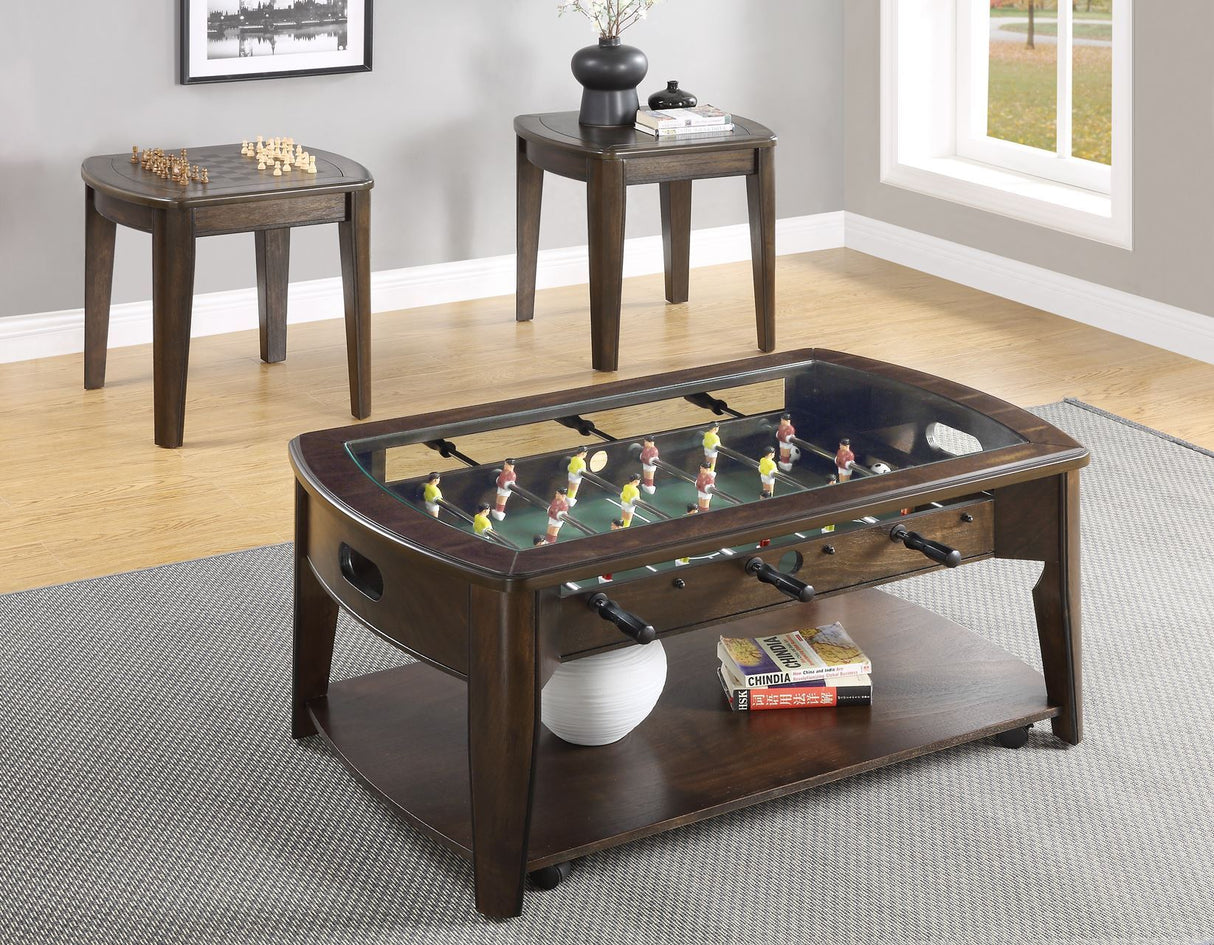 Diletta 3-Piece Game Set(Foosball Cocktail & 2 Game End Tables) from Steve Silver - Luna Furniture