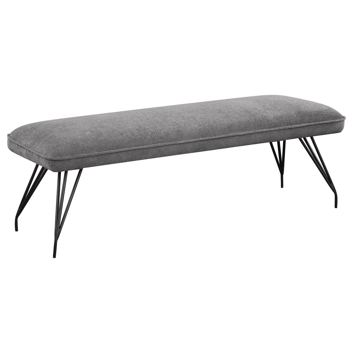 Dodson Fabric Upholstered Dining Bench Grey - 108487