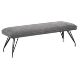 Dodson Fabric Upholstered Dining Bench Grey - 108487