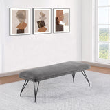 Dodson Fabric Upholstered Dining Bench Grey - 108487