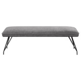 Dodson Fabric Upholstered Dining Bench Grey - 108487