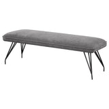 Dodson Fabric Upholstered Dining Bench Grey - 108487