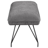 Dodson Fabric Upholstered Dining Bench Grey - 108487