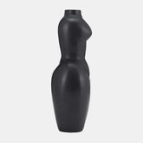 Dol, 12"h Torso Vase, Black from Sagebrook Home - Luna Furniture