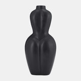 Dol, 12"h Torso Vase, Black from Sagebrook Home - Luna Furniture