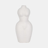 Dol, 12"h Torso Vase, White from Sagebrook Home - Luna Furniture