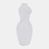 Dol, 12"h Torso Vase, White from Sagebrook Home - Luna Furniture