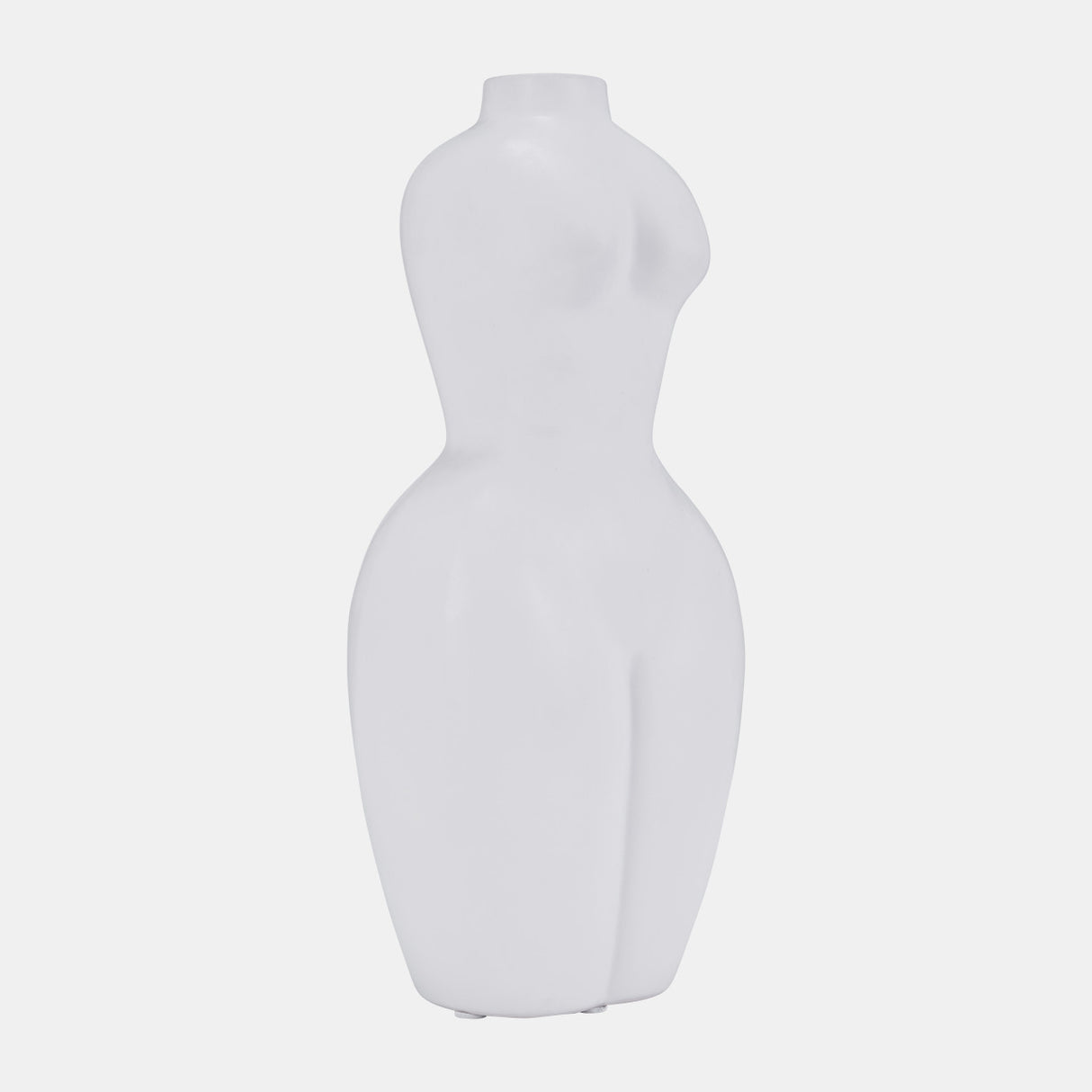 Dol, 12"h Torso Vase, White from Sagebrook Home - Luna Furniture