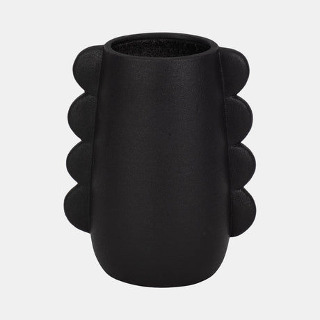 Dol, 7" Eared Vase, Black from Sagebrook Home - Luna Furniture