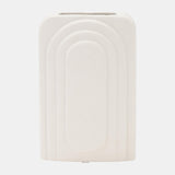 Dol, 7" Rectangular Vase, Cotton from Sagebrook Home - Luna Furniture