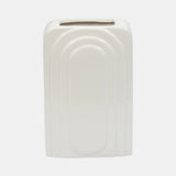 Dol, 7" Rectangular Vase, White from Sagebrook Home - Luna Furniture