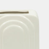 Dol, 7" Rectangular Vase, White from Sagebrook Home - Luna Furniture