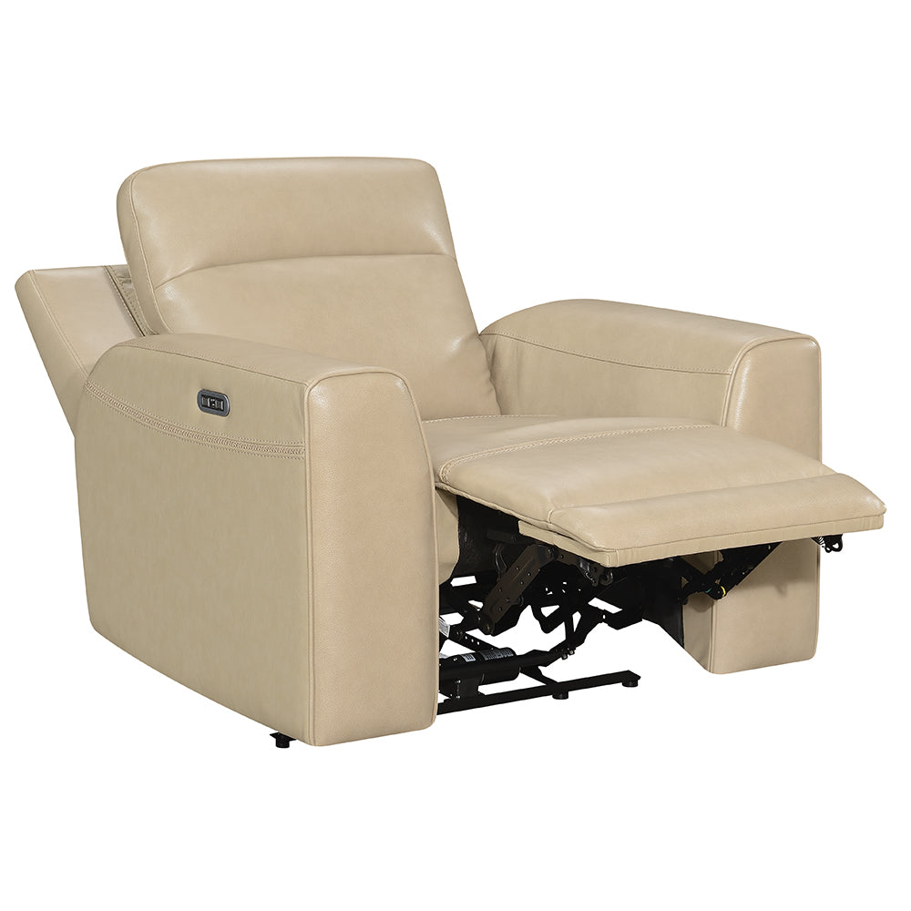 DONCELLA DUAL-POWER LEATHER RECLINER - DO950C