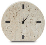 Donfordson Beige Table Clock (Set of 2) - A2000660