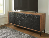 Dorannby Black/Brown Accent Cabinet - A4000649