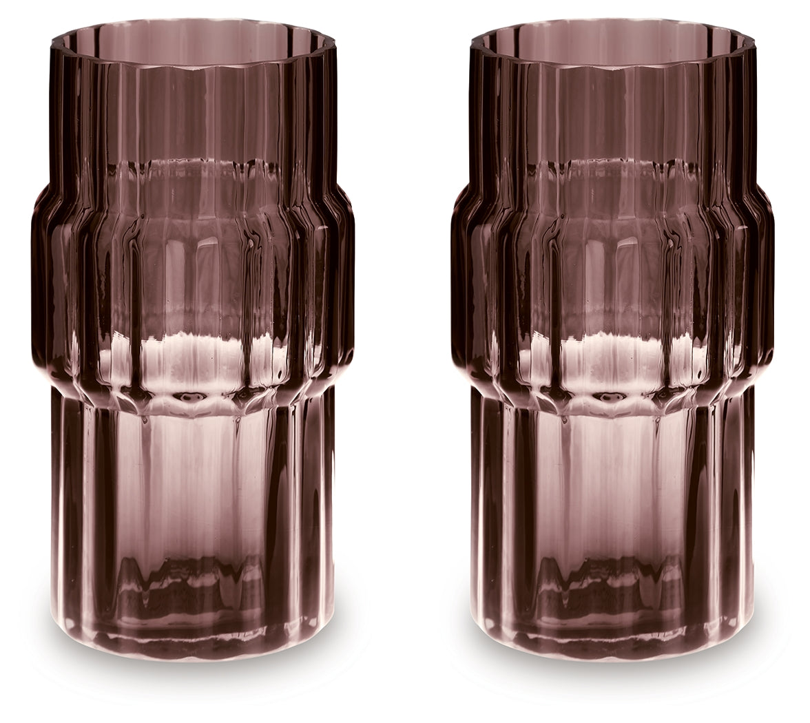 Dorlow Mauve Vase (Set of 2) - A2900024