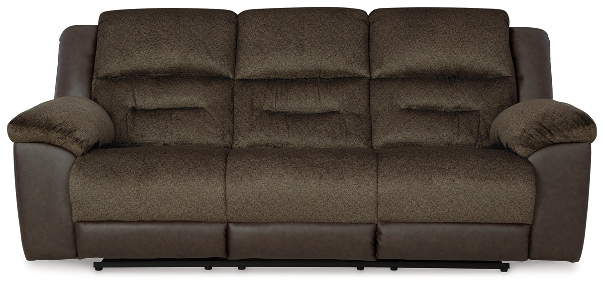 Dorman Sofa, Loveseat and Recliner in Chocolate - PKG019317