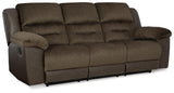 Dorman Sofa, Loveseat and Recliner in Chocolate - PKG019317