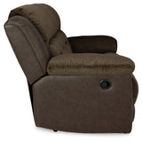 Dorman Sofa, Loveseat and Recliner in Chocolate - PKG019317