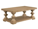 Dory Coffee Table with Casters, Sand from Steve Silver - Luna Furniture