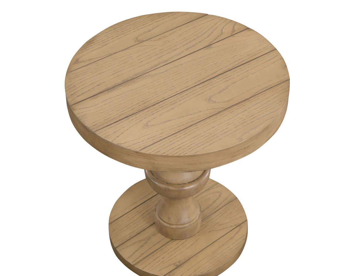 Dory Round End Table, Sand from Steve Silver - Luna Furniture