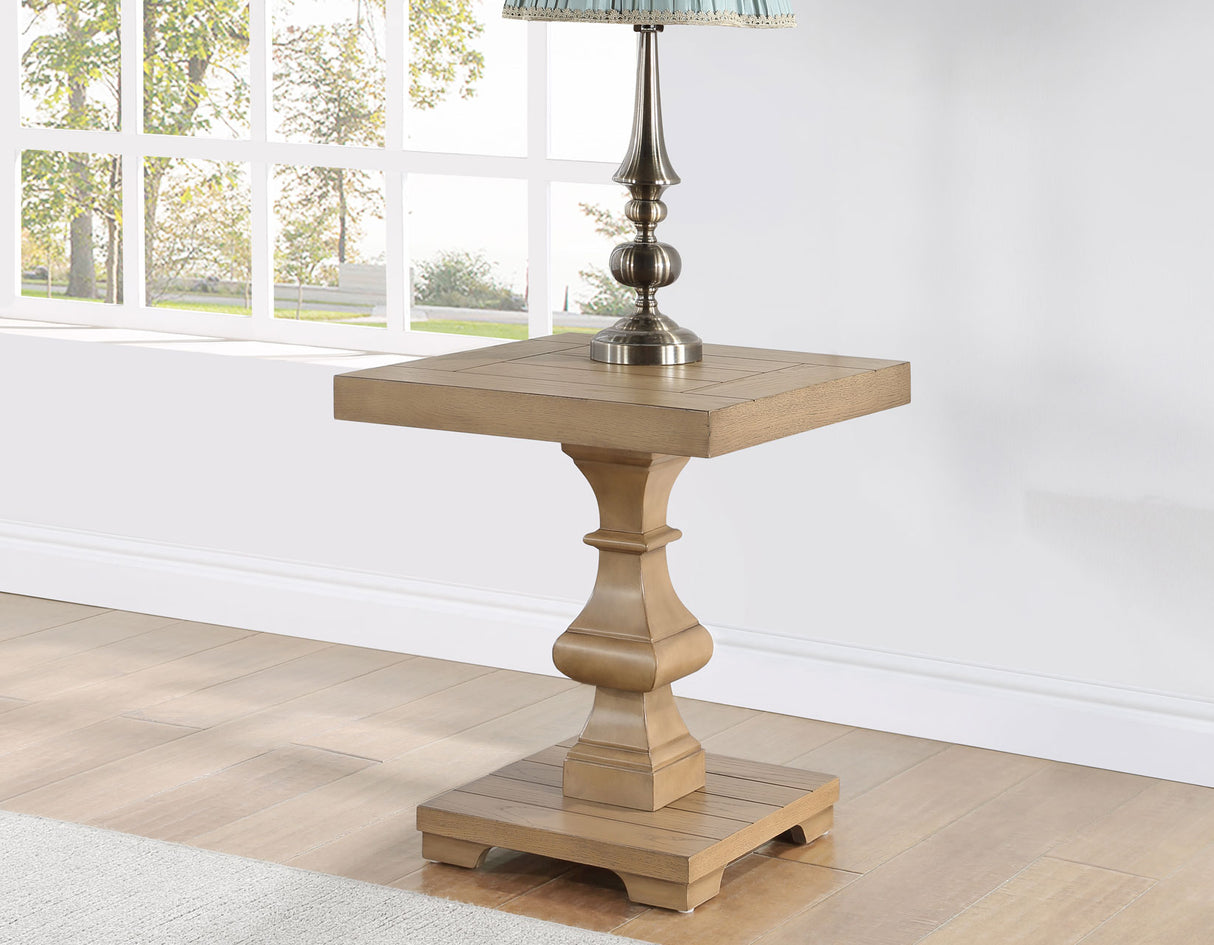 Dory Square End Table, Sand from Steve Silver - Luna Furniture