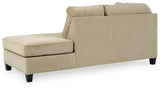 Dovemont 2-Piece Sectional with Chair and Ottoman in Putty - PKG008199