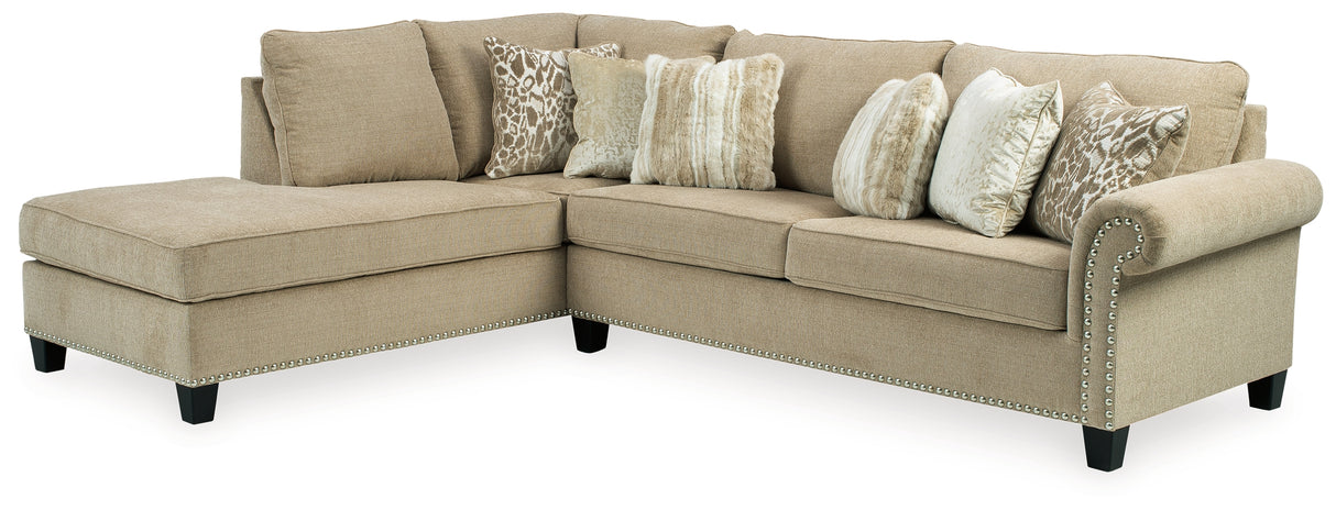 Dovemont 2-Piece Sectional with Chair and Ottoman in Putty - PKG008200