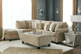 Dovemont 2-Piece Sectional with Ottoman in Putty - PKG008202