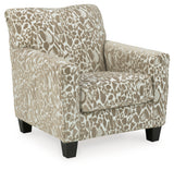 Dovemont Chair and Ottoman in Putty from Ashley - Luna Furniture