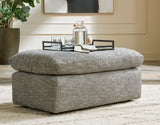 Dramatic Chair and Ottoman in Granite - PKG016064