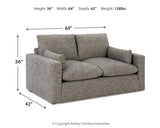 Dramatic Sofa, Loveseat, Chair and Ottoman in Granite - PKG016066