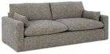 Dramatic Sofa, Loveseat, Chair and Ottoman in Granite - PKG016066