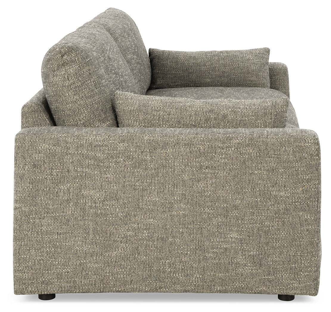 Dramatic Sofa, Loveseat, Chair and Ottoman in Granite - PKG016066