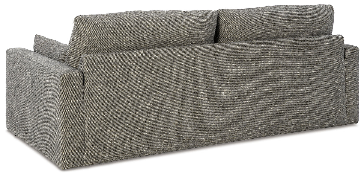 Dramatic Sofa, Loveseat, Chair and Ottoman in Granite - PKG016066