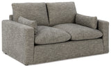 Dramatic Sofa, Loveseat, Chair and Ottoman in Granite - PKG016066