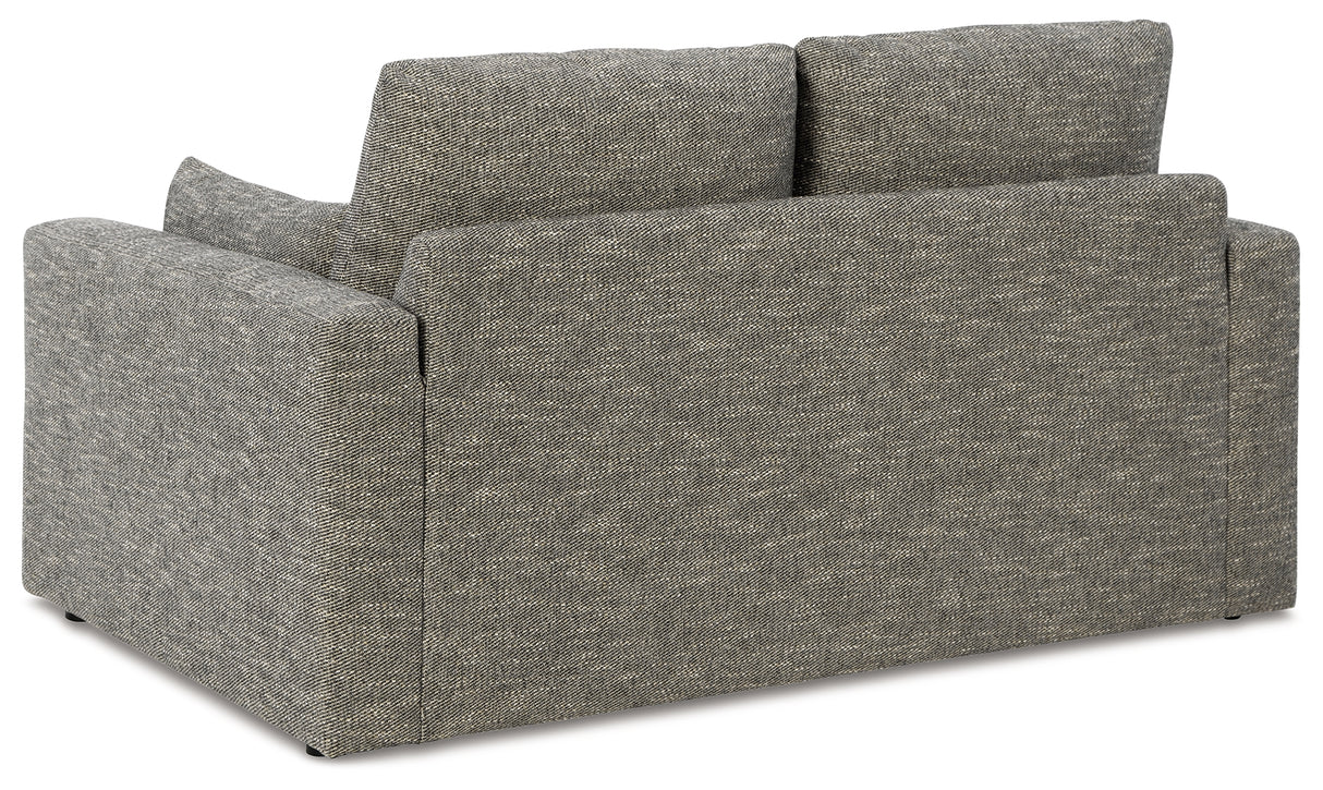 Dramatic Sofa, Loveseat, Chair and Ottoman in Granite - PKG016066