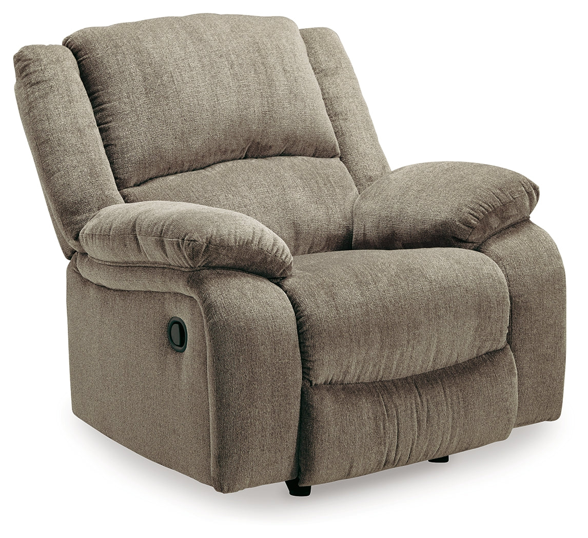 Draycoll Sofa, Loveseat and Recliner in Pewter - PKG007320