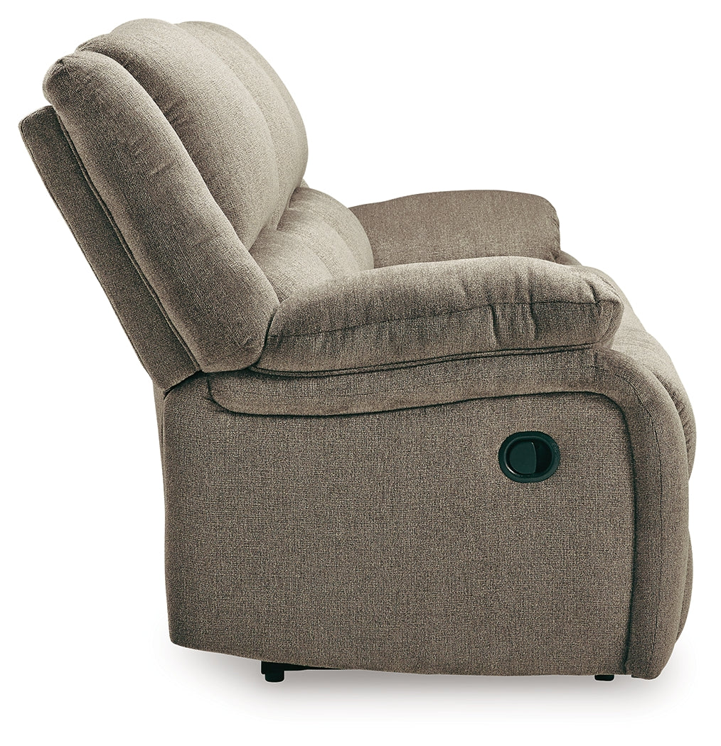 Draycoll Sofa, Loveseat and Recliner in Pewter - PKG007320