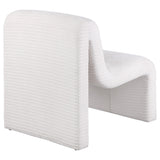 Drayton Upholstered Curved Armless Accent Chair Ivory - 907525