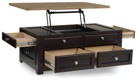 Drazmine Brown Lift-Top Coffee Table from Ashley - Luna Furniture